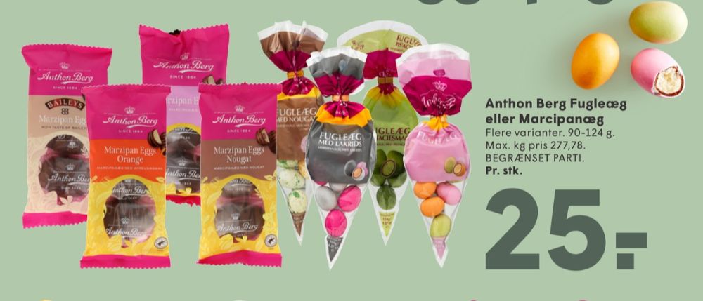 Anthon Berg Fugleæg, Marcipanæg Pistaciesmag