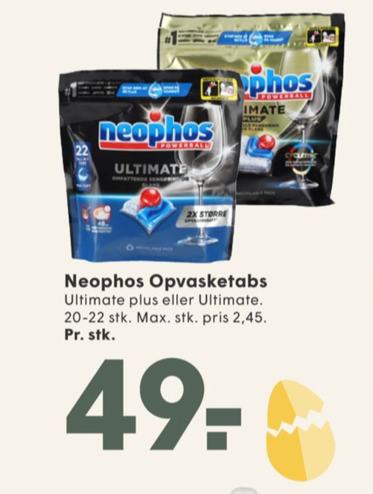 Neophos, Maskinopvask-tabs