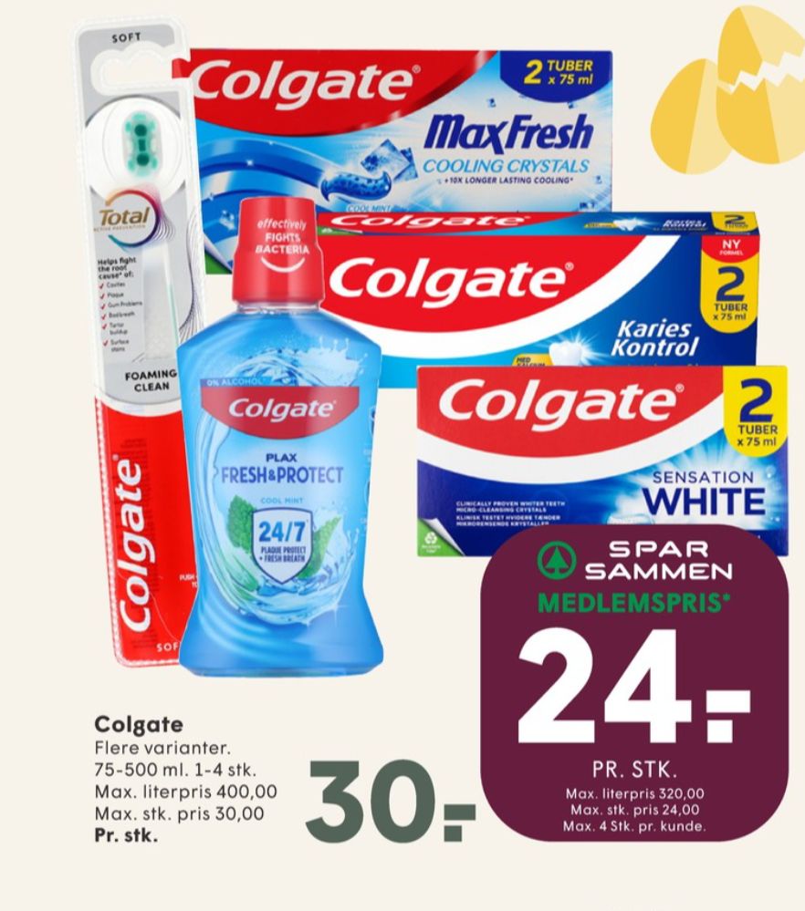Colgate, Tandpasta