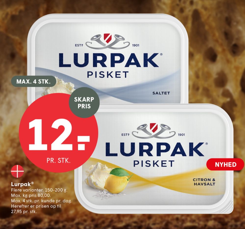 Lurpak, Smør citron og havsalt