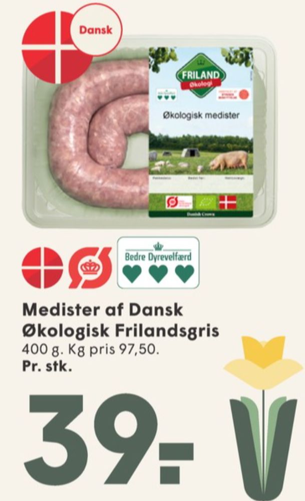 FRILAND Frilandsgris, Medister