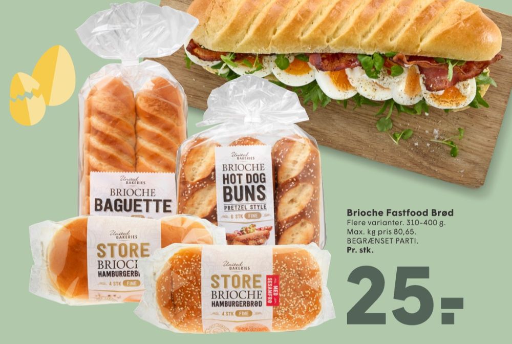 United Bakeries, Brioche Hot Dog Buns Pretzel Style