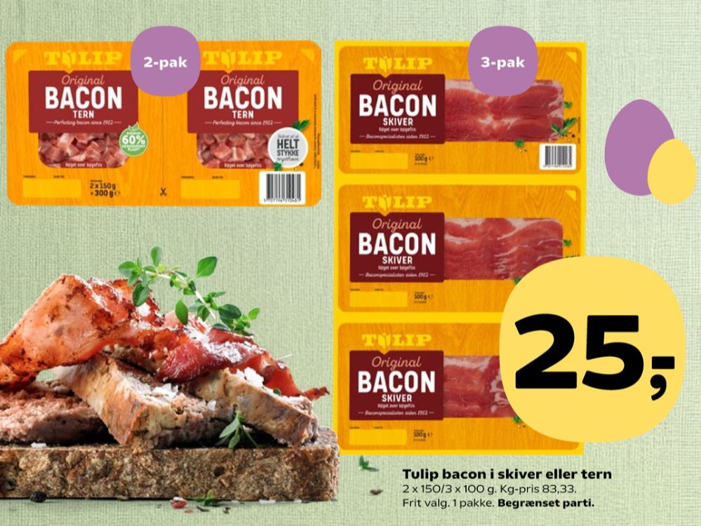 Tulip, Baconskiver
