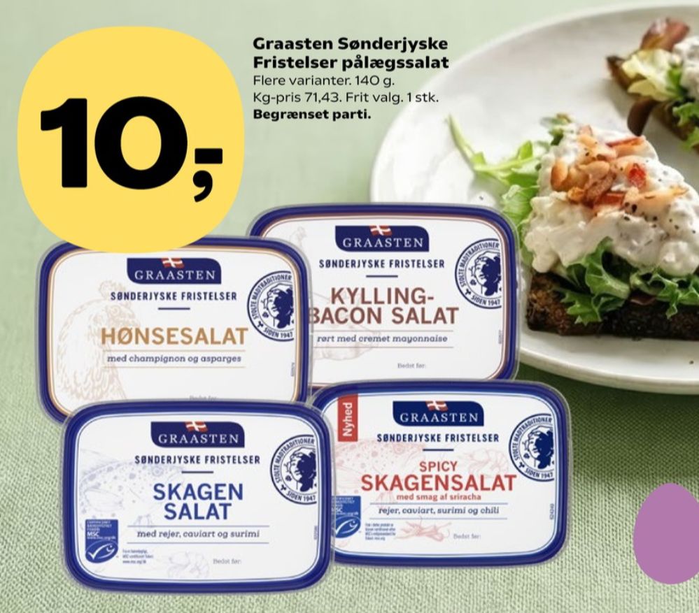 Graasten Sønderjyske Fristelser, Kylling & Baconsalat