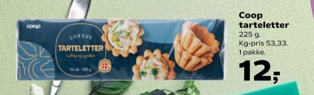 Coop, Tarteletter