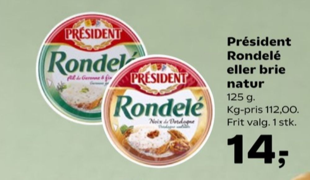 Président Rondelé, Flødeost Ail de Garonne & Fine Herbes