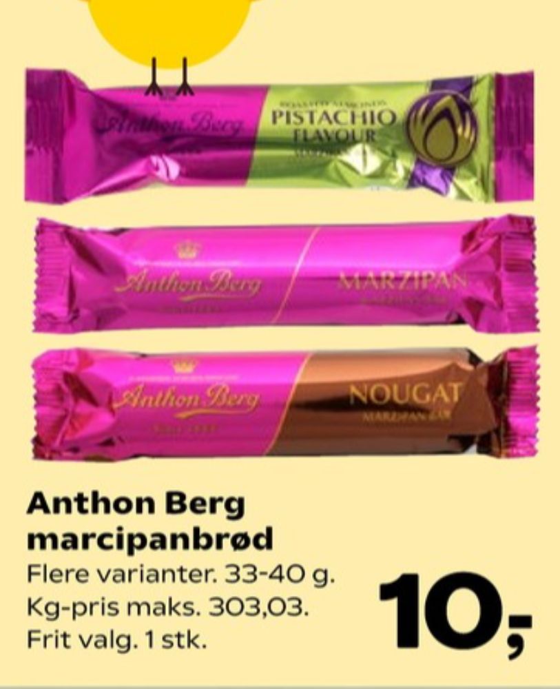 Anthon Berg, Marcipanbrød Pistachio