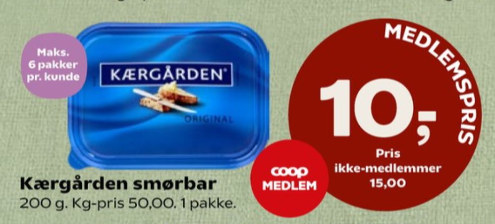 Kærgården, Smørbar