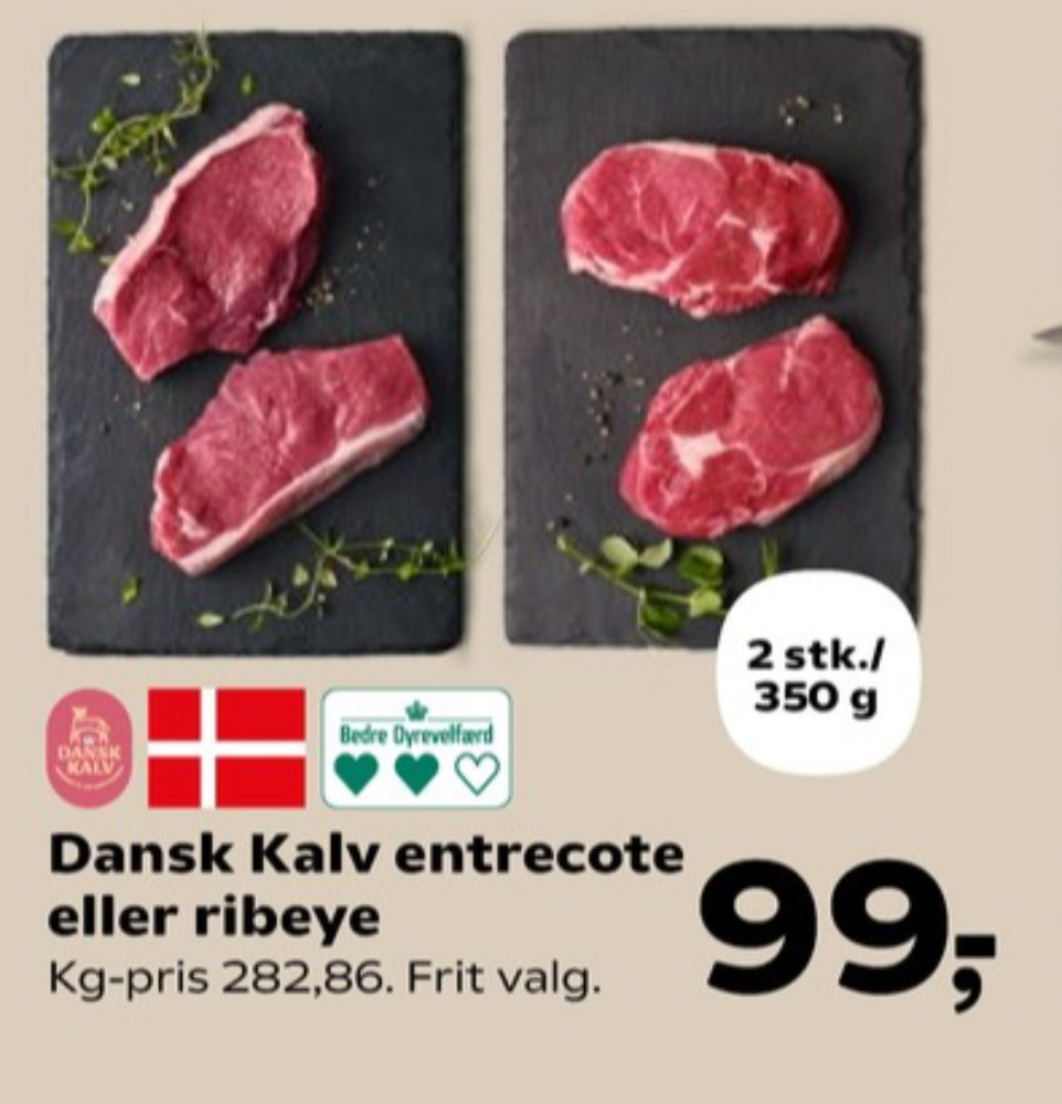 Danish Crown Dansk Kalv, Kalveentrecote