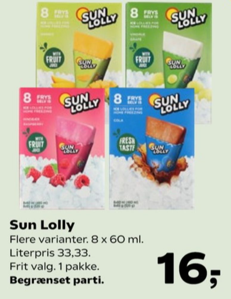 Sun Lolly, Is frys selv - Hindbær