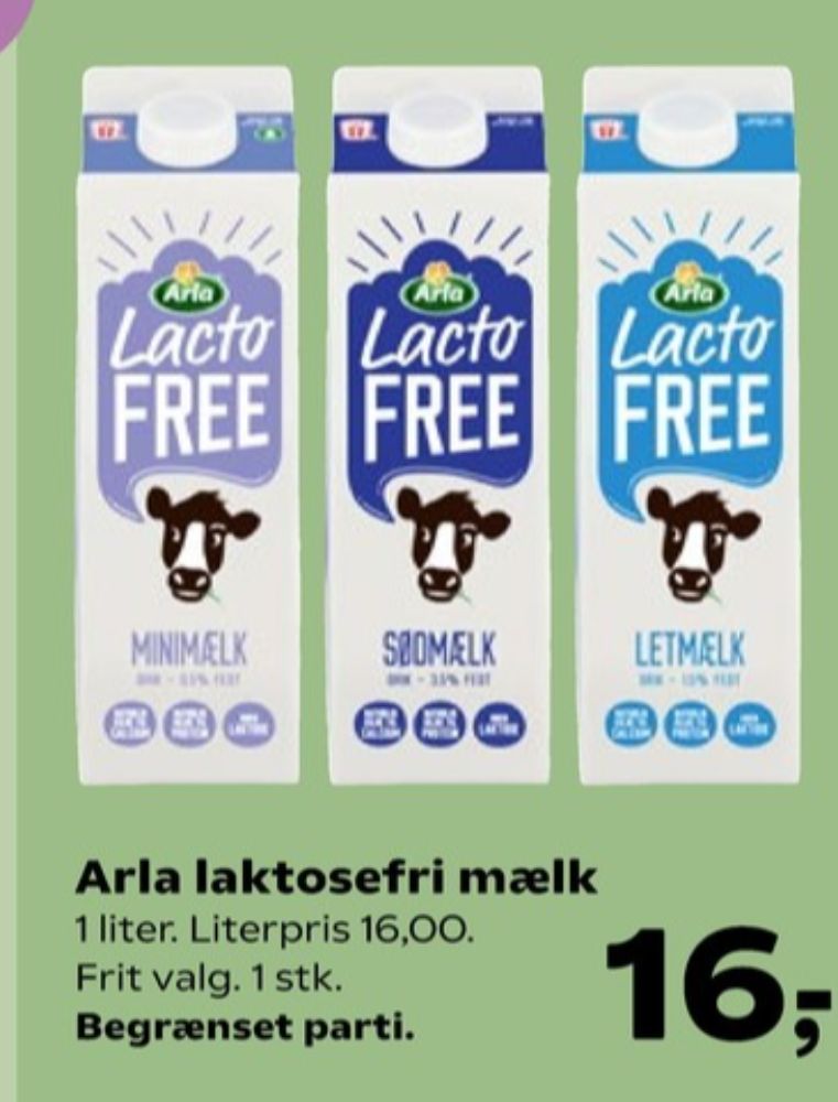 Arla Lacto FREE, Minimælk