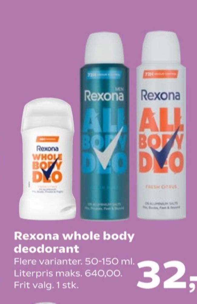 Rexona, Deospray