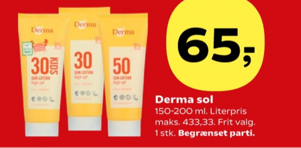 Derma Sun, Solcreme