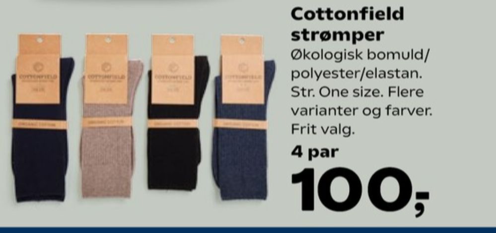 Cottonfield, Strømper