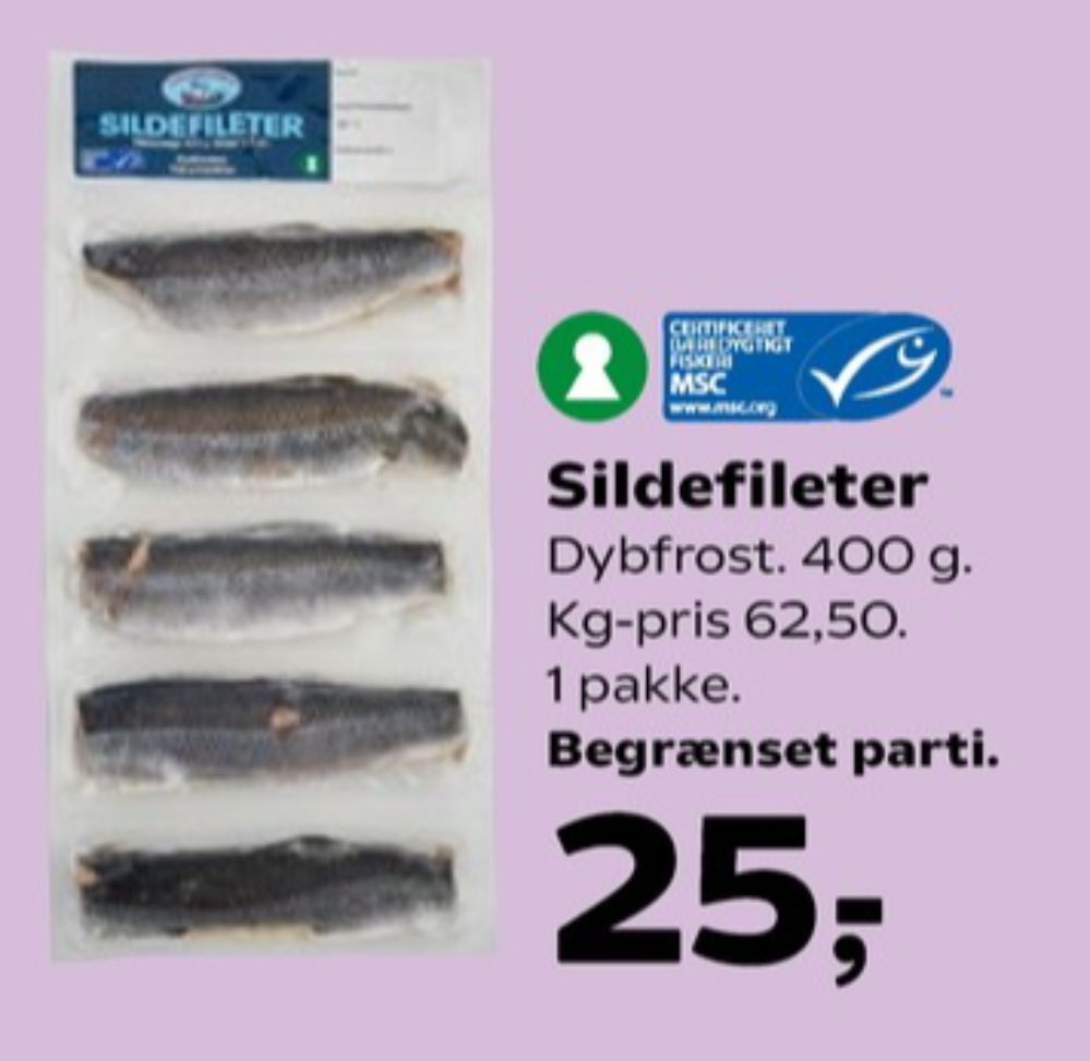 Kaptajnens Fangst, Sildefilet