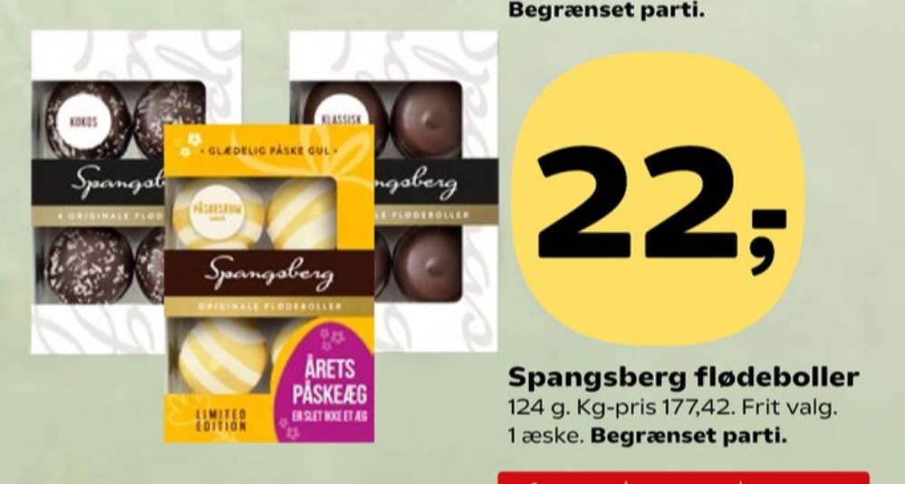 Spangsberg, Flødeboller Påske