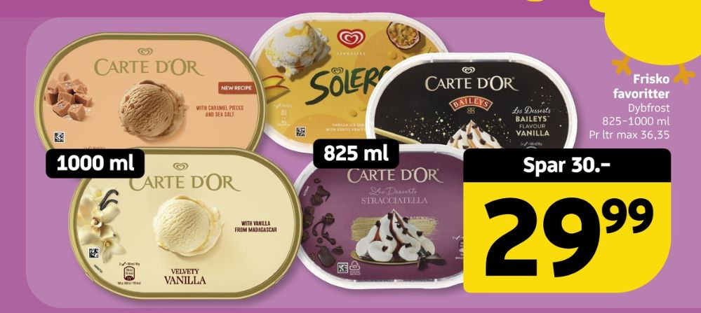 Carte d'Or Les Desserts, Baileys is