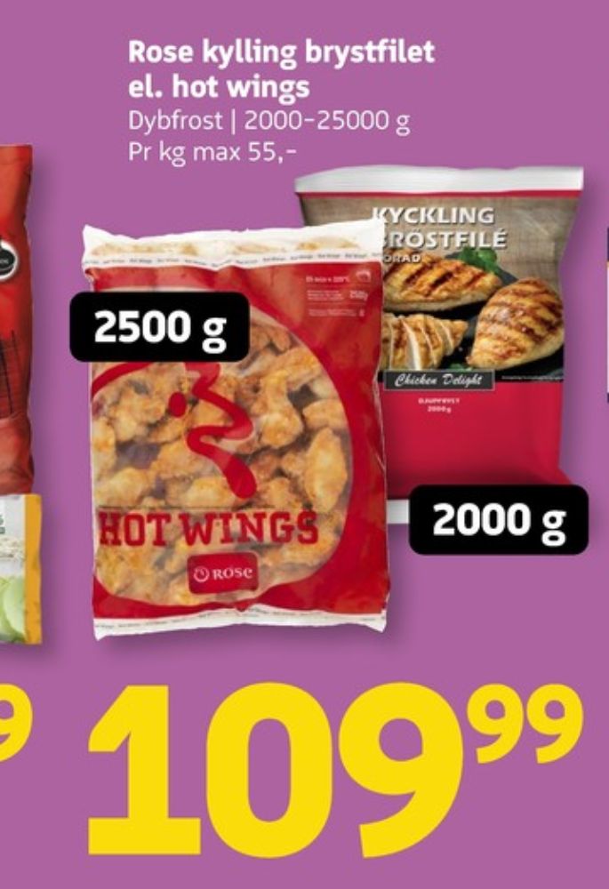 Rose, Kyllingebrystfilet