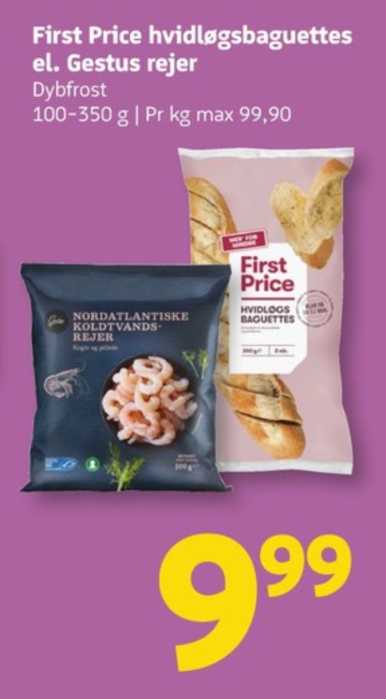 First Price, Hvidløgsbaguettes