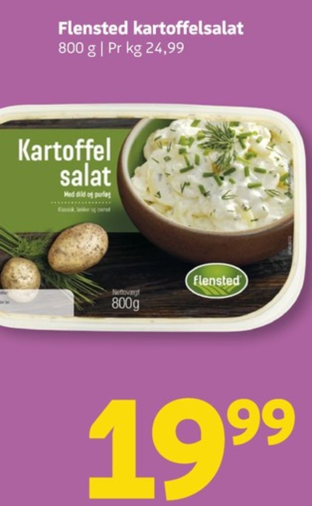 Flensted, Kartoffelsalat med Dild & Purløg