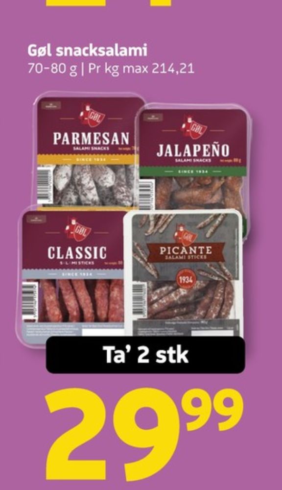 Gøl, Salami Sticks Classic