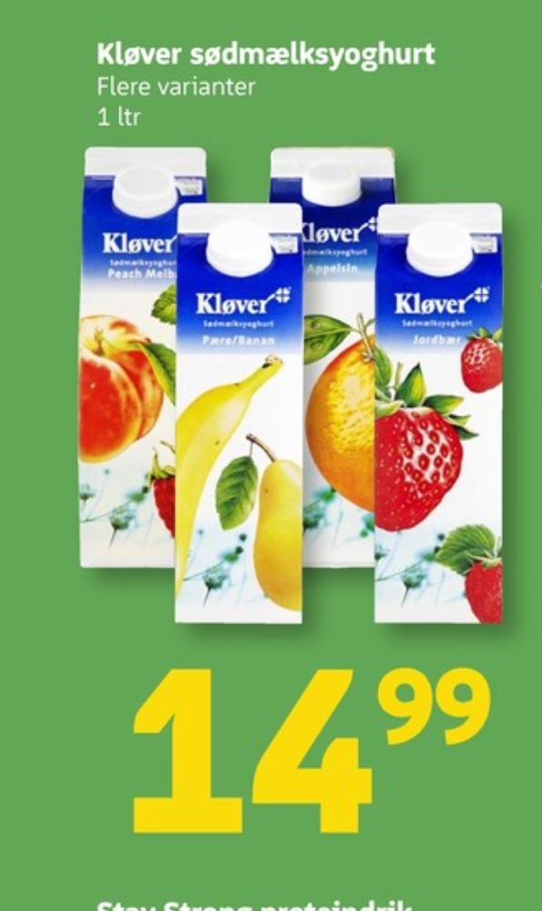 Kløver, Peach Melba Yoghurt 