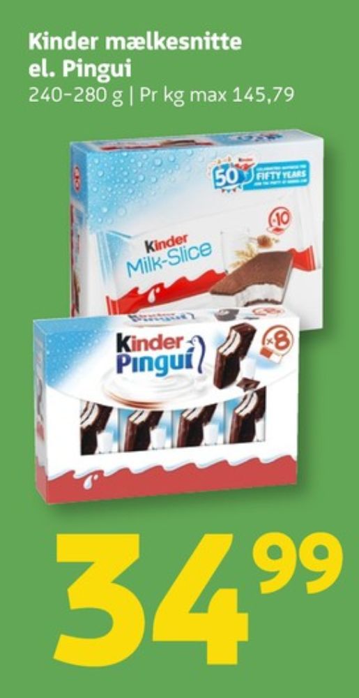 Kinder Pingui, Cool Snacks