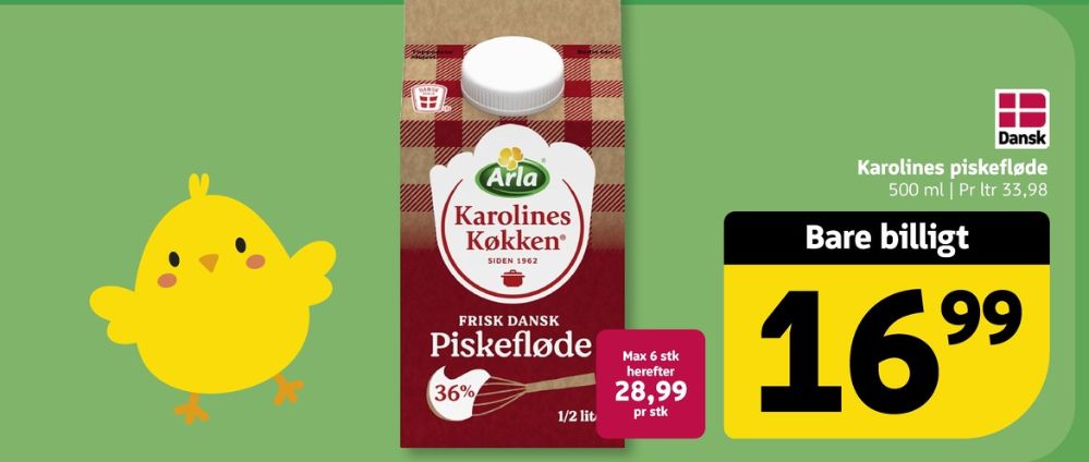 Karolines, Piskefløde 36%