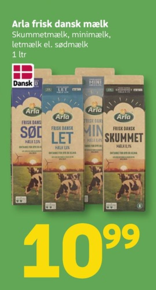 Arla, Sødmælk
