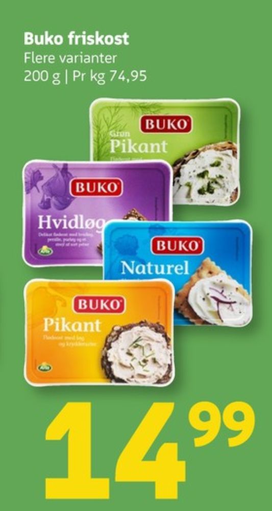 Buko, Flødeost Naturel