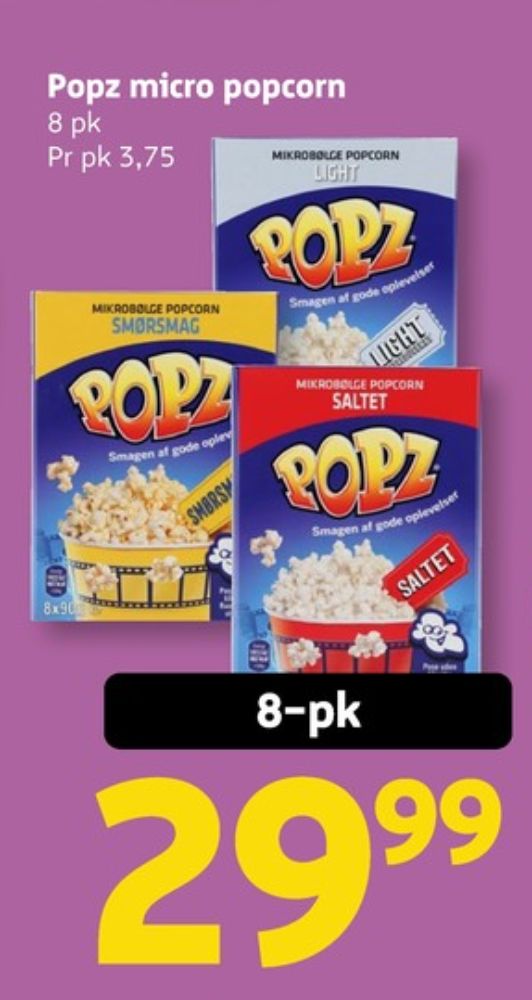 Popz, Popcorn Smørsmag