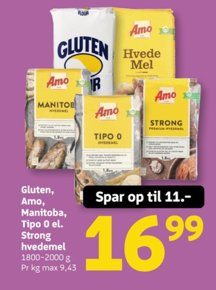 Gluten Flour, Hvedemel