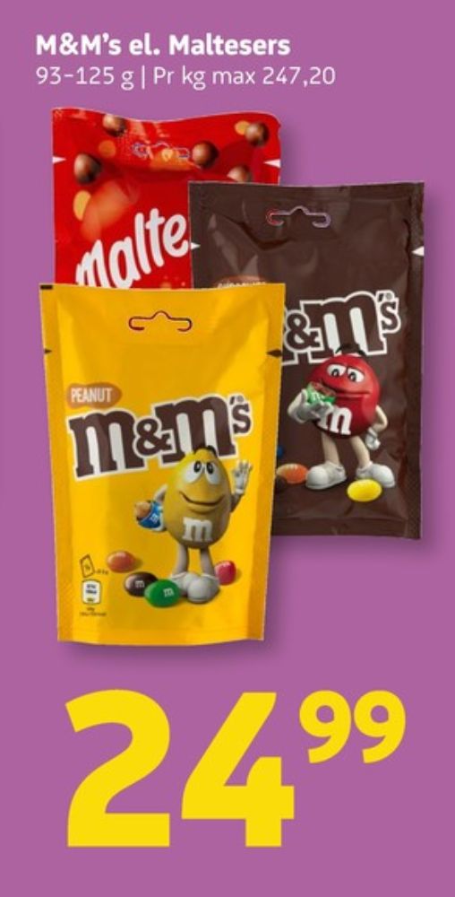 M&Ms, Chokoladepastiller Chocolate