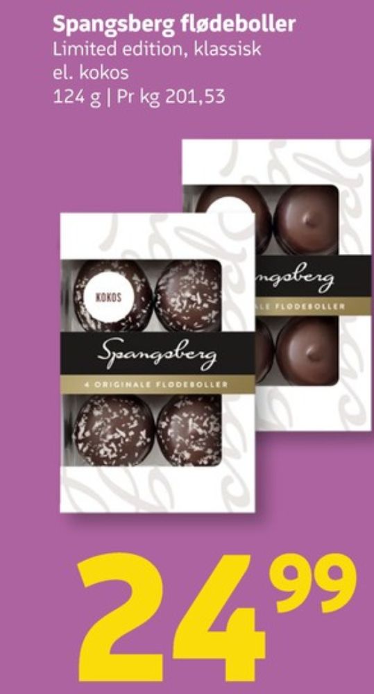 Spangsberg, Flødeboller Klassisk
