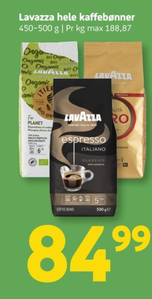 LavAzza Espresso Italiano, Kaffebønner