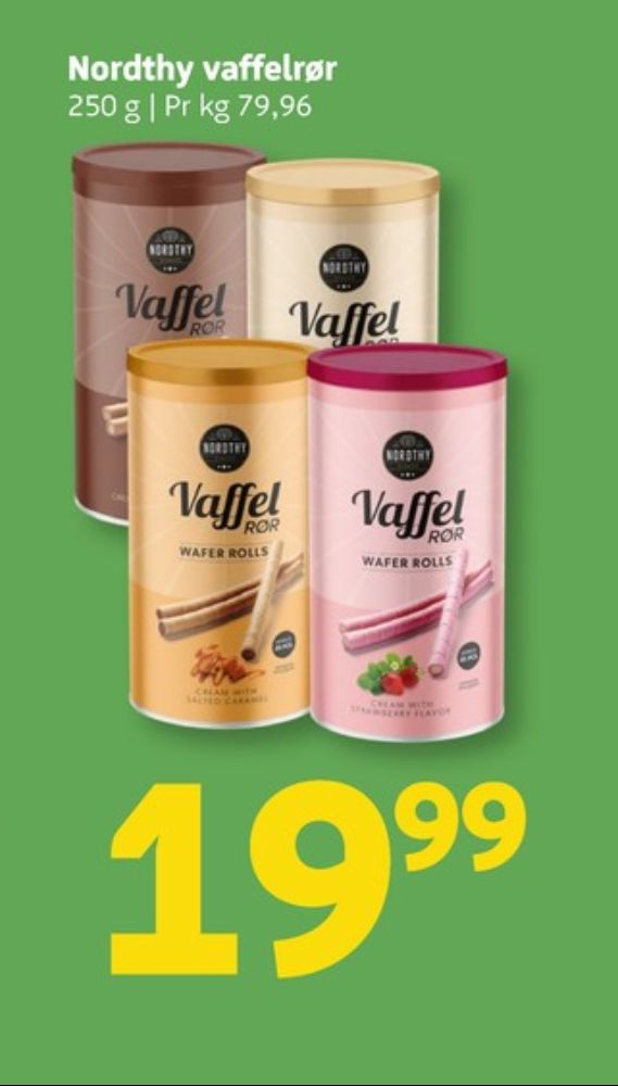 Nordthy, Vaffelrør Cocoa & Vanilla