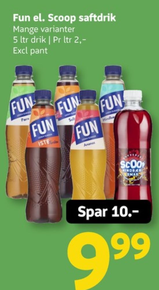 Scoop, Hindbærsmag Læskedrik 