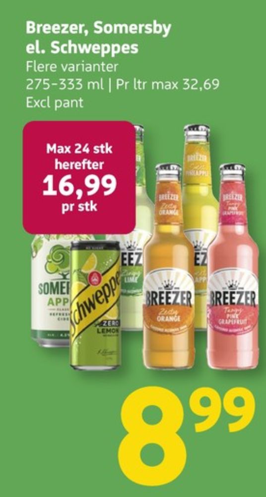 Schweppes Zero Citrus Mix, Lemonsodavand