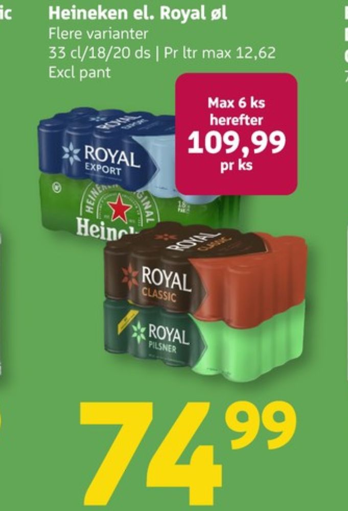 Royal Classic, Øl 20 pk.
