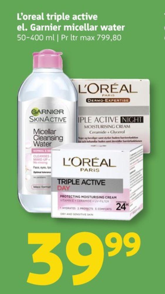 Garnier SkinActive, Renseprodukter