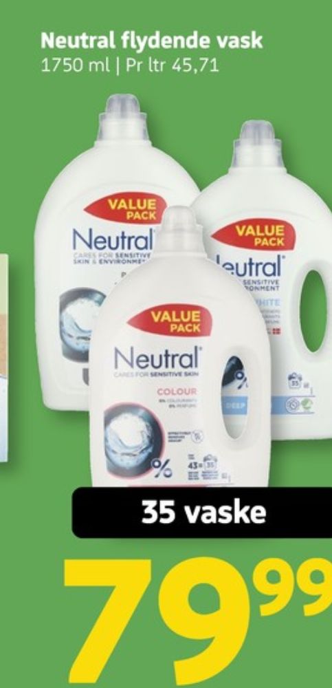 Neutral, Vaskemiddel-flydende