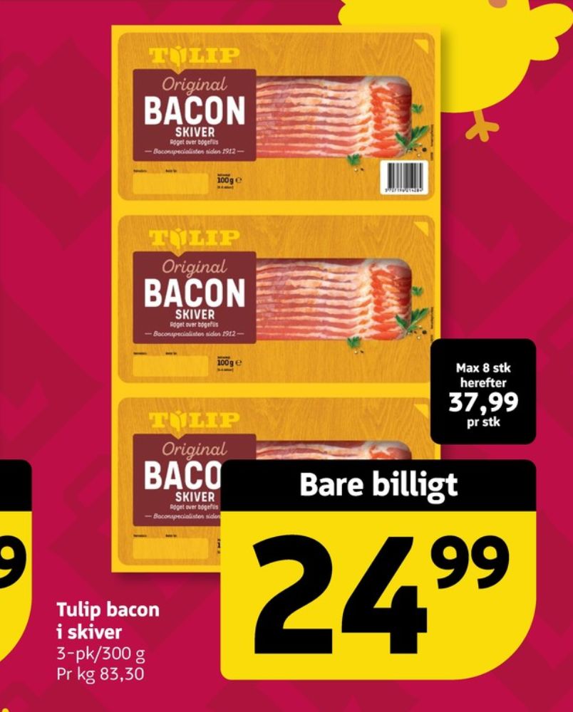Tulip, Baconskiver