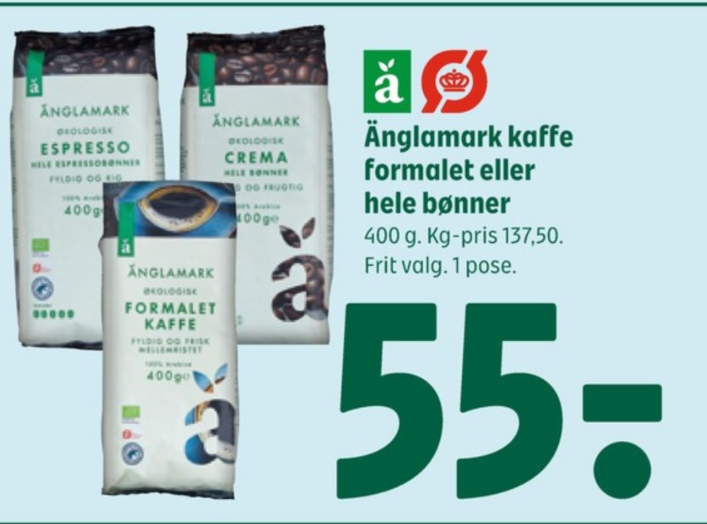Änglamark Espresso, Kaffebønner