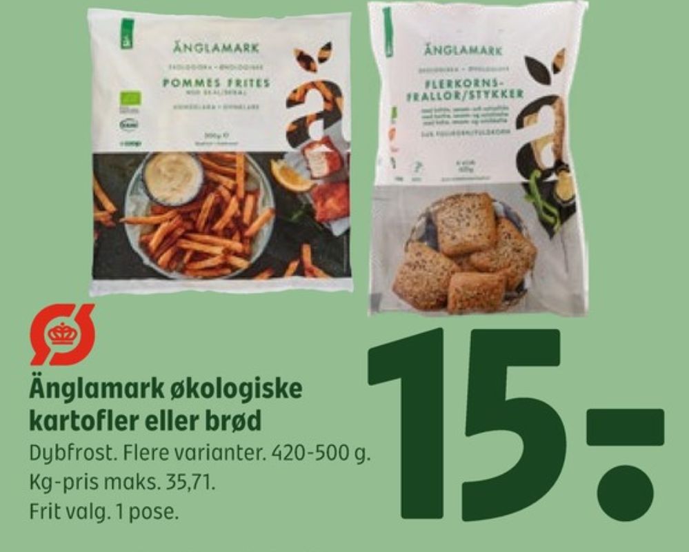 Änglamark, Pommes frites med skræl