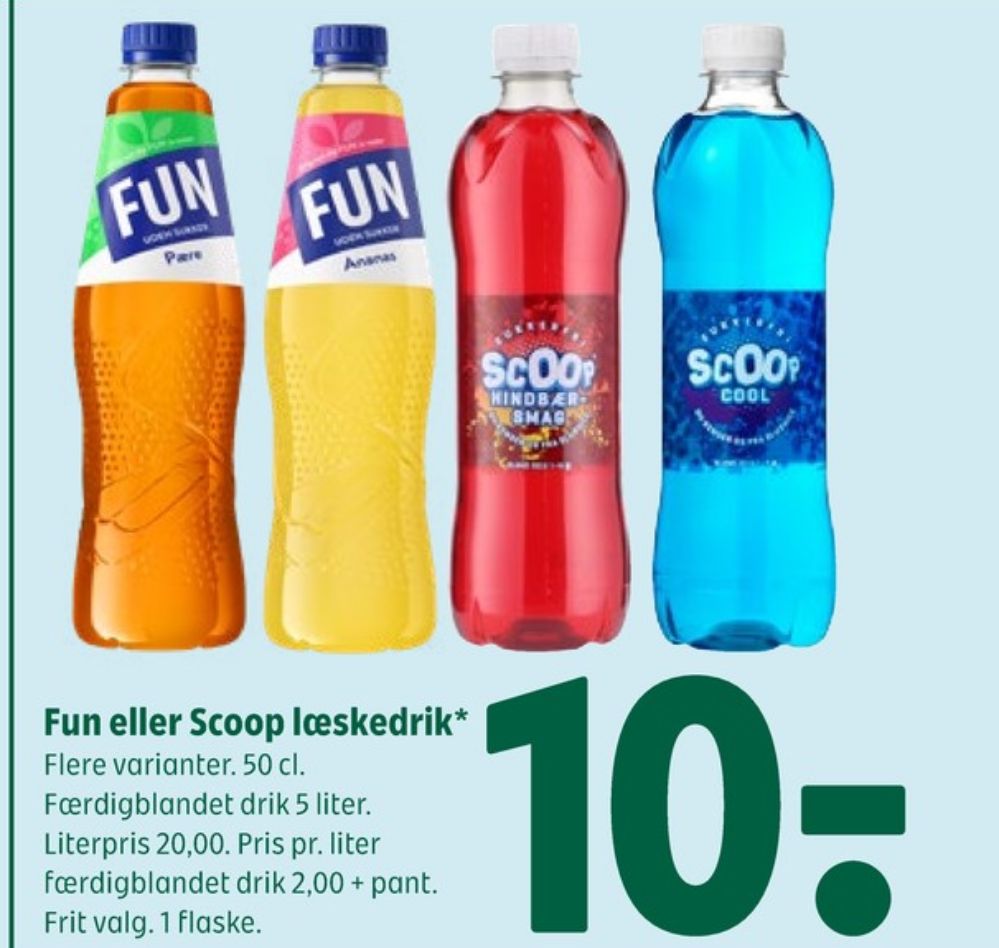 Scoop, Hindbærsmag Læskedrik 