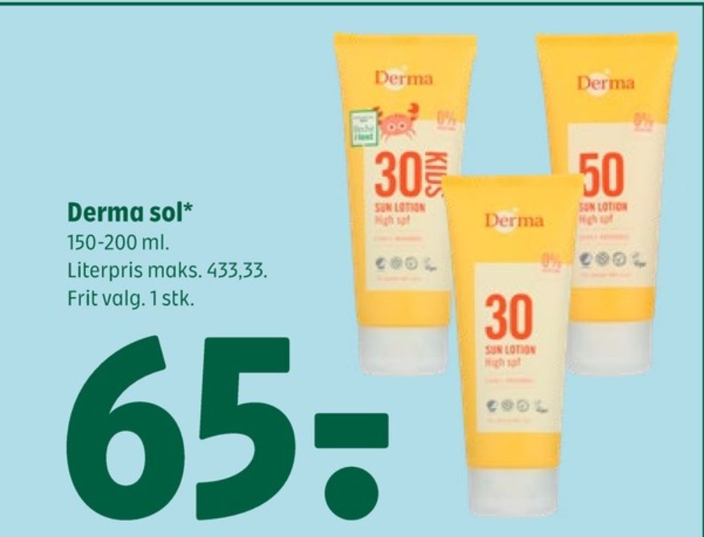 Derma Sun, Solcreme