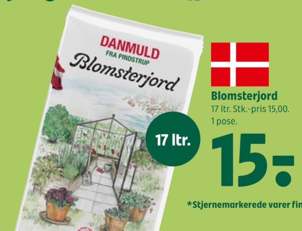 Danmuld, Blomsterjord