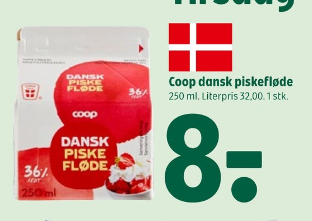 Coop, Piskefløde 36%