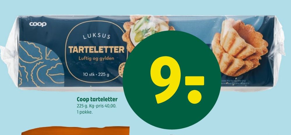 Coop, Tarteletter
