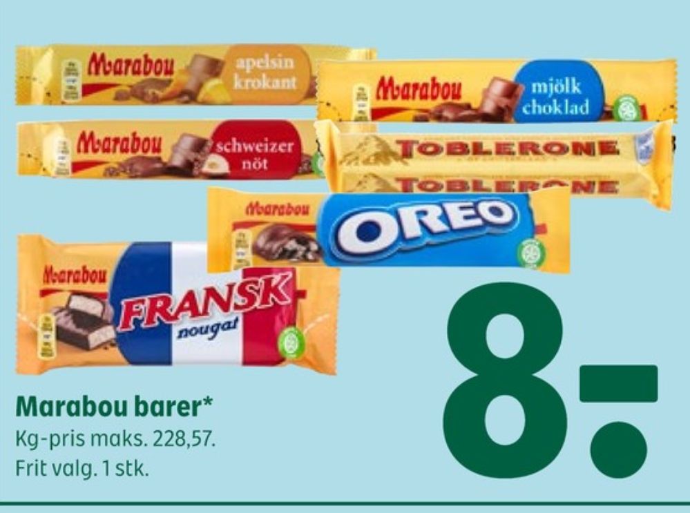 Marabou Fransk Nougat, Chokoladebar